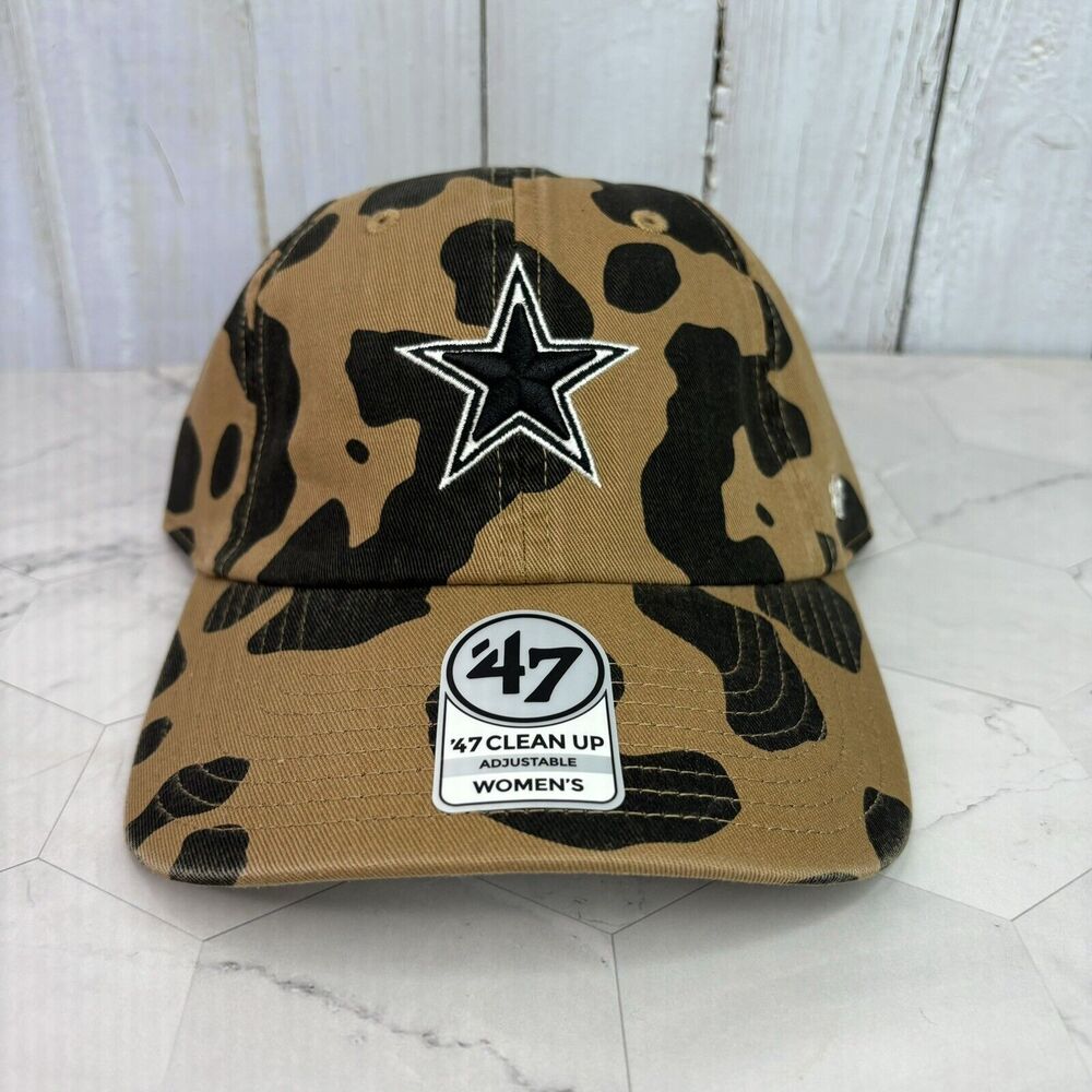47 Brand Women’s Clean Up Dallas Cowboys Camo Adjustable Strapback Hat Cap Dak